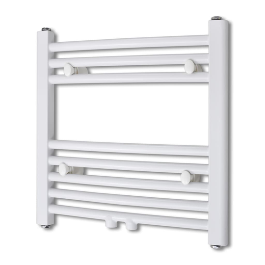 vidaXL Handdukstork centralvärme element böjd 480 x 480 mm