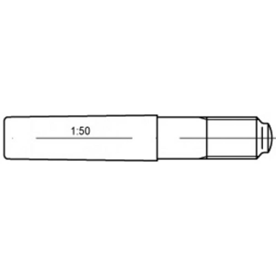 TOOLCRAFT TO-5437095 Konformat stift 12 mm Stål 10 st
