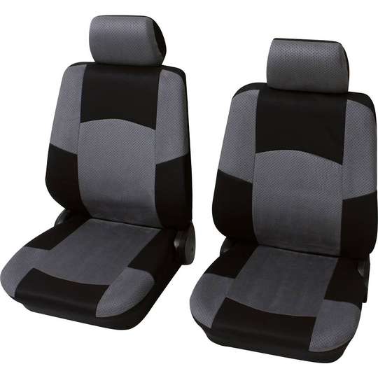 HP Autozubehör 22600 Schonbezug Classic 6tlg. Stolklädsel Polyester Grå Förarsäte, Passagerarsäte fram