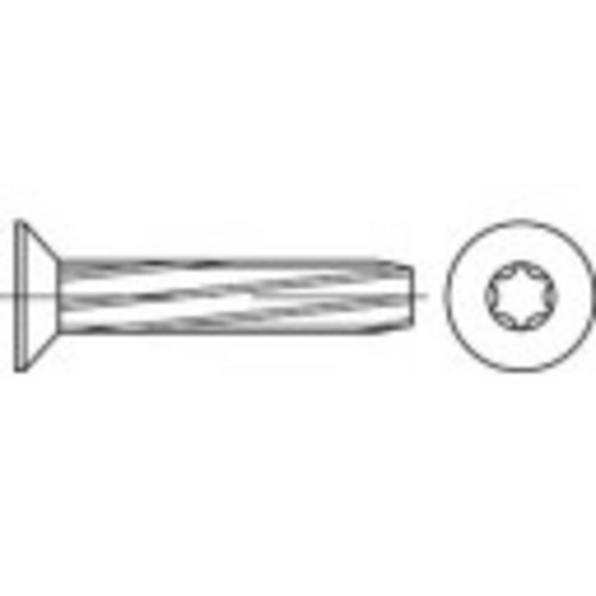 TOOLCRAFT 141859 Självgängande skruvar M3 6 mm T-profil DIN 7516 Stål galvaniskt förzinkad 2000 st