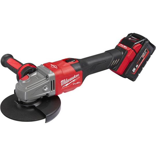 Milwaukee M18 FHSAG125XB-552X Vinkelslip Ø125 mm, med batteri och laddare