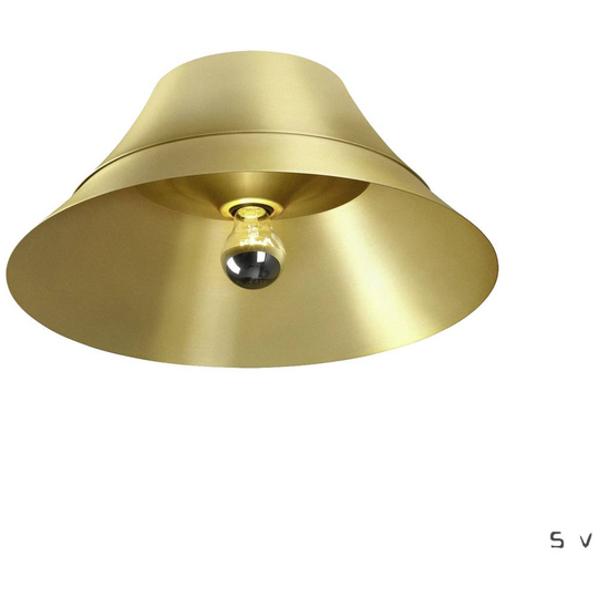 Takbelysning E27 60 W SLV BATO 45 1000445 Guld