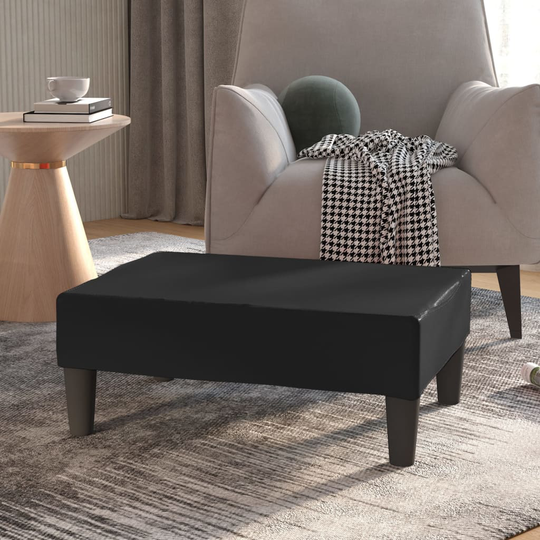 vidaXL Fotpall svart 78x56x32 cm konstläder