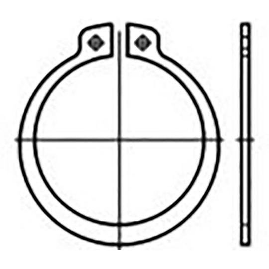 TOOLCRAFT TO-6854925 Låsring DIN 471 Fjäderstål 250 st