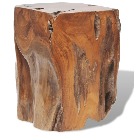 vidaXL Pall massiv teak 30x30x40 cm