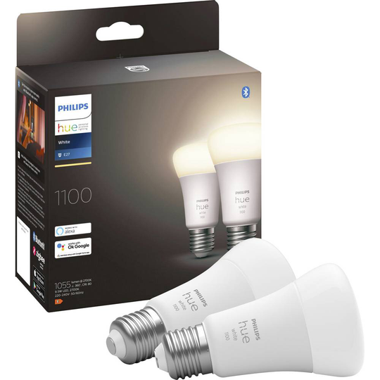 Philips Lighting Hue LED-lampa (2 st) Hue White E27 Doppelpack 2x1050lm 75W EEK: F (A - G) E27 19 W N/A