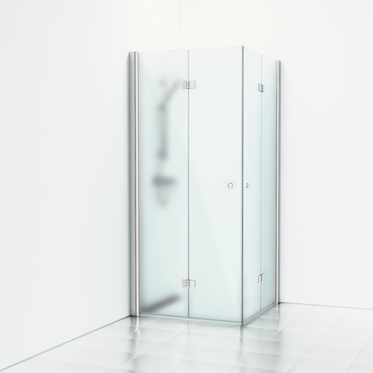 Svedbergs Vikhörndusch Skoga 90X100 - Frostglas Alu matt