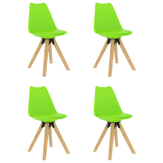 vidaXL Matstolar 4 st grön