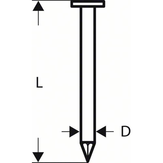 Bandspik, rundskallad SN21RK 90G - 3,1 mm, 90 mm, verzinkt, glatt 2500 st Bosch Accessories 2608200035 N/A