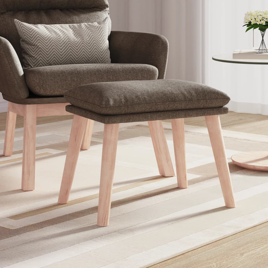 vidaXL Fotpall taupe 45x29,5x39 cm tyg
