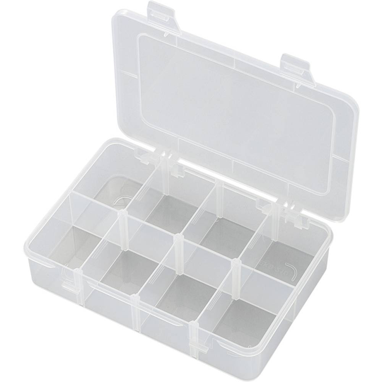 TRU COMPONENTS EKB-210 Låda (L x B x H) 181 x 117 x 39 mm Antal fack: 8 rörlig underavdelning