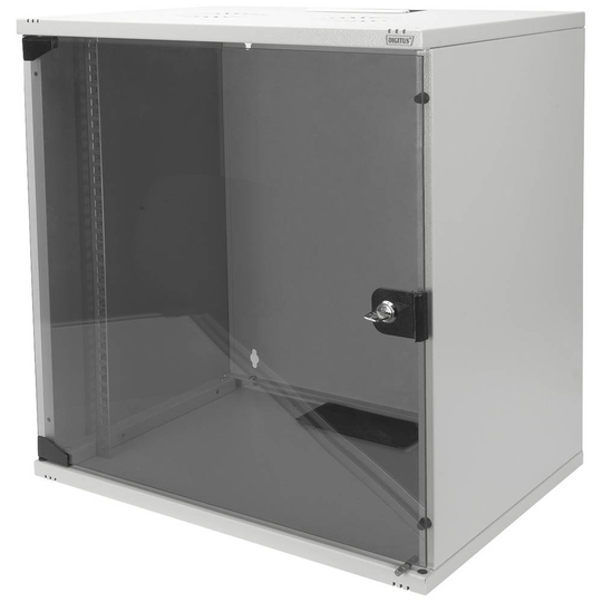 Digitus DN-19 12-U-S-1 19 väggskåp (B x H x D) 540 x 595 x 400 mm 12 U Grå-vit (RAL 7035)