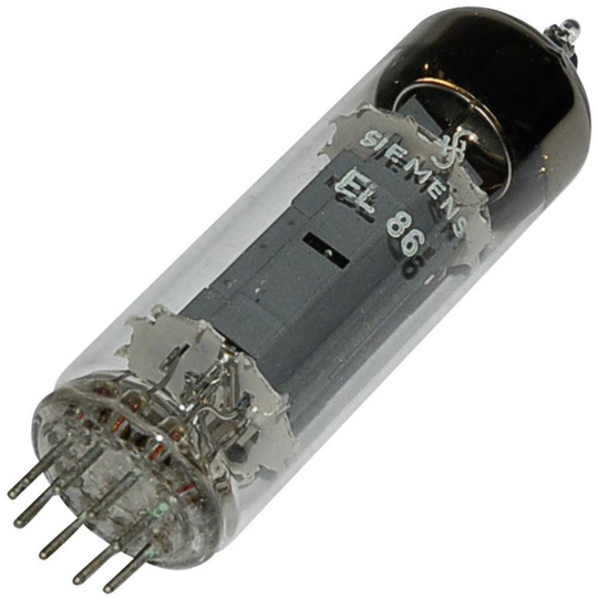 EL 86 = 6 CW 5 Elektronrör Ändpentod 170 V 70 mA Antal poler: 9 Lampsockel: Noval Innehåll 1 st