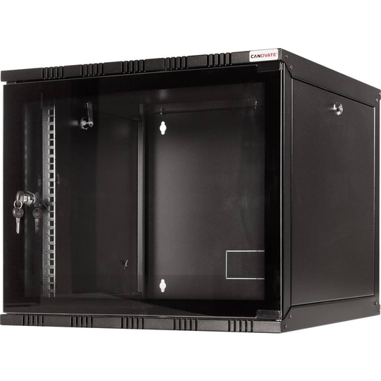LogiLink 19 WALLMOUNT SOHO BOX 9U 540*400, BLACK, FLATPACK 19 väggskåp (B x H x D) 540 x 456 x 400 mm 9 U Svart (RAL 9005)