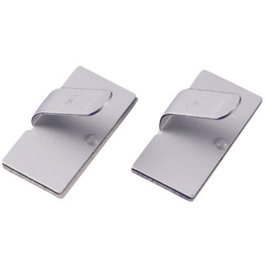 TRU COMPONENTS 1593024 TC-MWCR15203 Monteringssockel självhäftande Silver 1 st