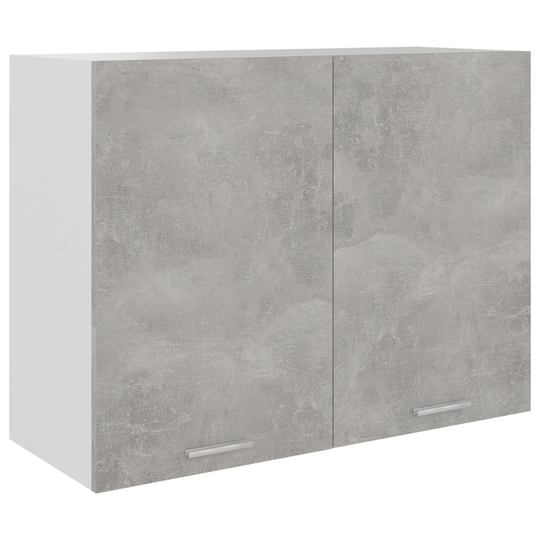 vidaXL Väggskåp betonggrå 80x31x60 cm spånskiva