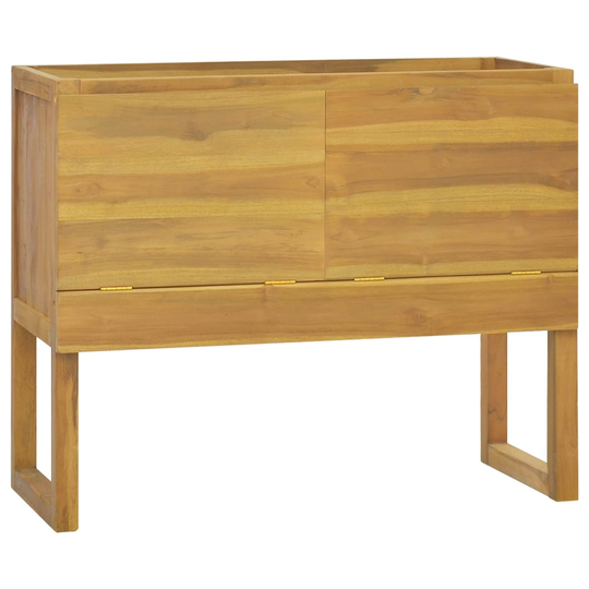 vidaXL Badrumsskåp 90x45x75 cm massivt teakträ