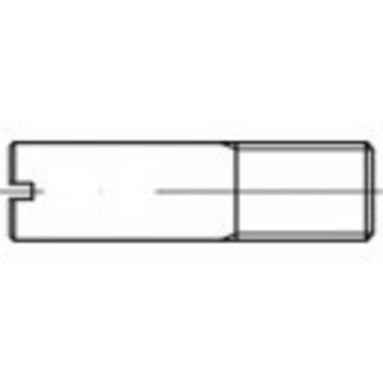 TOOLCRAFT TO-5363250 Skaftskruvar M4 Rostfritt stål A1 100 st