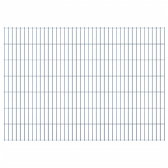 vidaXL 2D Stängselpaneler 2,008x1,43 m grå