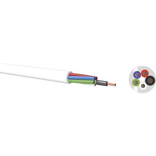 Anslutningskabel 500 V PVC (Ø) 5.1 mm Kabeltronik 4.24051101E8 4.24051101E8
