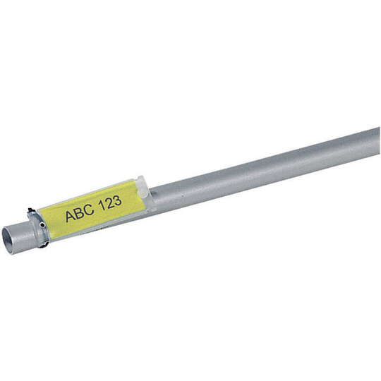 Kabel-etikett Helafix 35 x 12 mm Färg märkningsfält: Gul HellermannTyton 526-01714 HFX12-35P-SP-YEWH Antal etiketter: 110