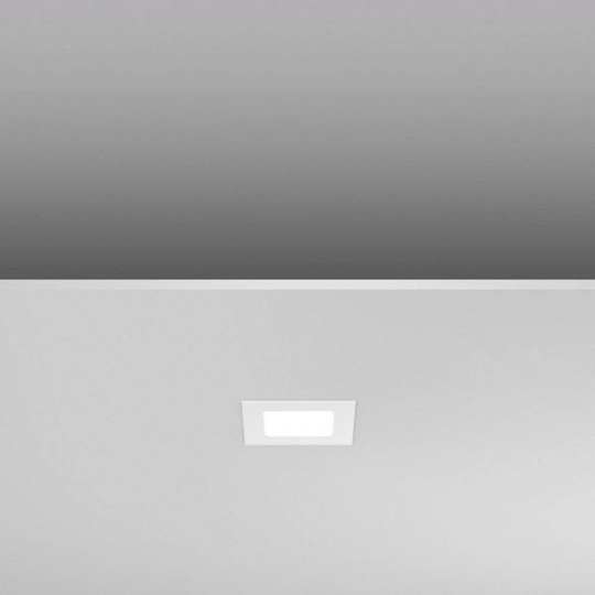 LED-panel infälld LED EEK: beroende av ljuskälla RZB Toledo Flat LED/5W-3000K 110 901485.002 Vit