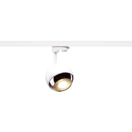 Högvolt-skensystem GU10 EEK: A++ (A++ - E) SLV LIGHT EYE Vit, Krom