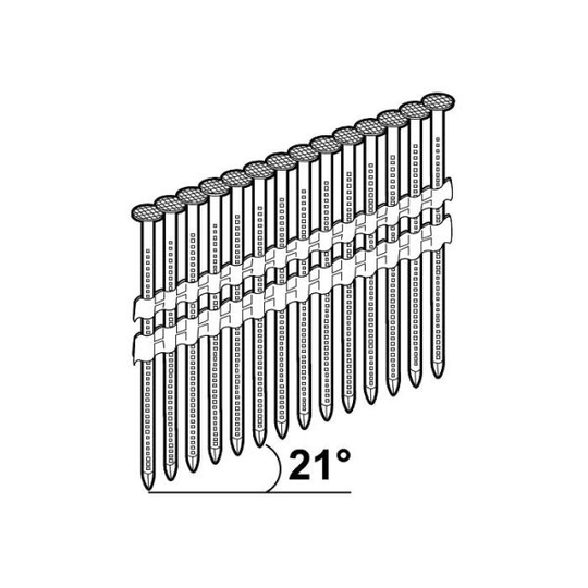 ESSVE M-Fusion Maskinspik 21° D-huvud, 2200-pack 2,8x50mm