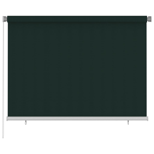 vidaXL Rullgardin utomhus 200x140 cm mörkgrön HDPE