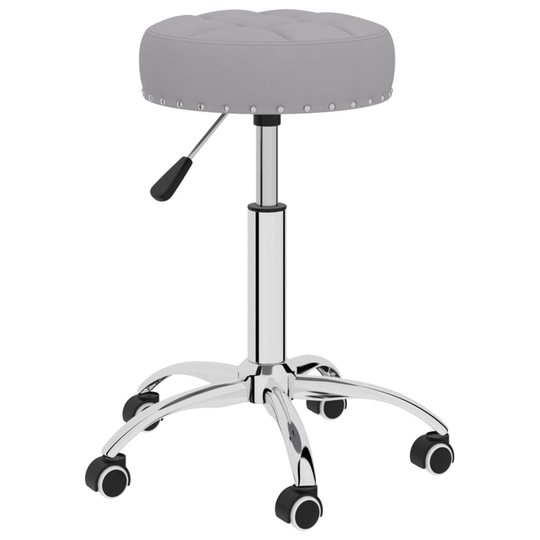 vidaXL Snurrbar massagepall grå tyg