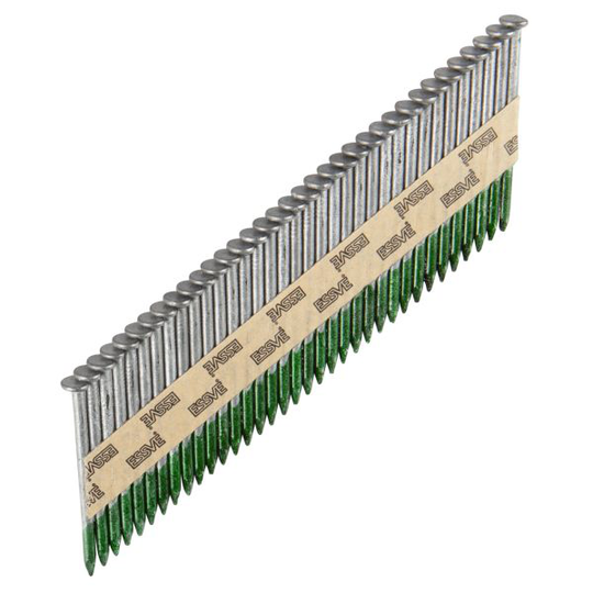 ESSVE 777900 Maskinspik 34°, rakbandad, slät, varmförzinkad 2,8 x 50 mm, 2200-pack