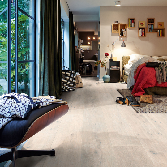 Laminatgolv Meister Laminate LC 150 Vit Knotty Ek 6947