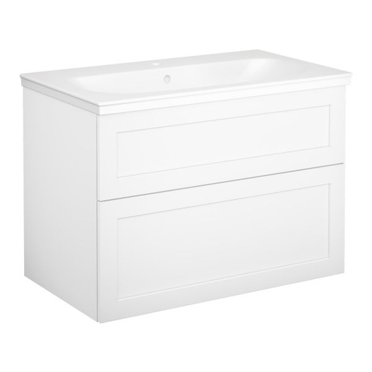 Gustavsberg Artic Kommodpaket ramlucka, vit, 80 cm