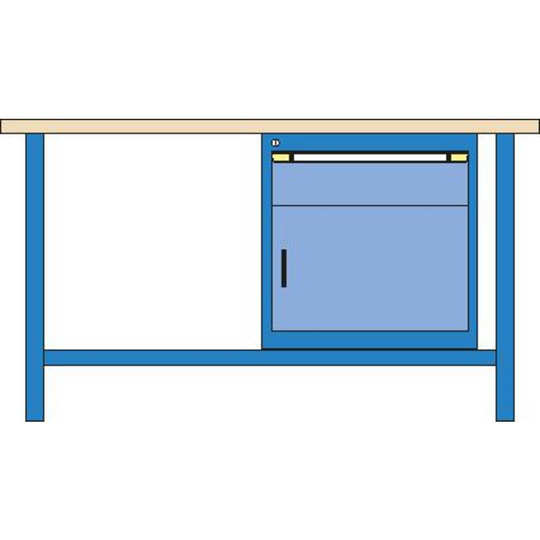 Thur-Metall 84482333 ARBETSBÄNK (B x H x D) 1500 x 840 x 700 mm