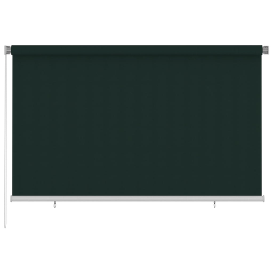 vidaXL Rullgardin utomhus 240x140 cm mörkgrön HDPE