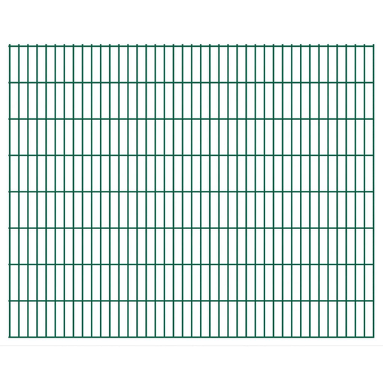 vidaXL 2D Stängselpaneler 2,008x1,63 m grön