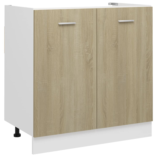 vidaXL Underskåp för diskho sonoma-ek 80x46x81,5 cm spånskiva