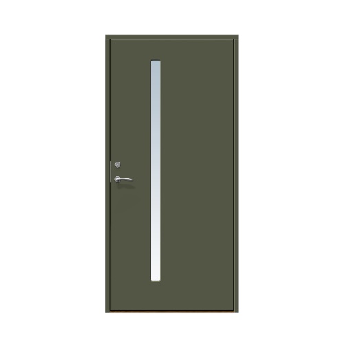 Enkeldörr till villa Hjärup 10 x 20, Högerhängd, Olivgrön