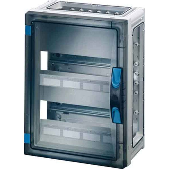 Hensel 4012591116684 FP 1219 Normkapsling Utanpåliggande Moduler totalt = 24 Antal serier = 2