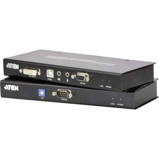 DVI, USB 2.0 Förlängning via nätverkskabel RJ45 ATEN CE600-AT-G 60 m