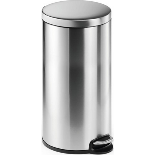 Durable Papperskorg 340323 340323 30 l (Ø x H) 290 mm x 655 mm Rostfritt stål Silver 1 st