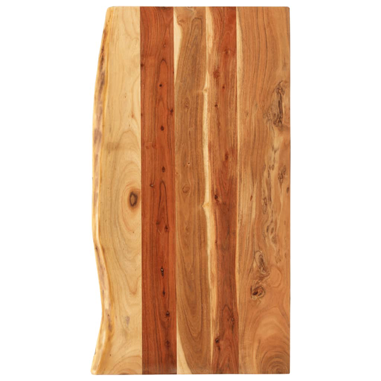 vidaXL Bänkskiva för badrum massivt akaciaträ 100x55x2,5 cm