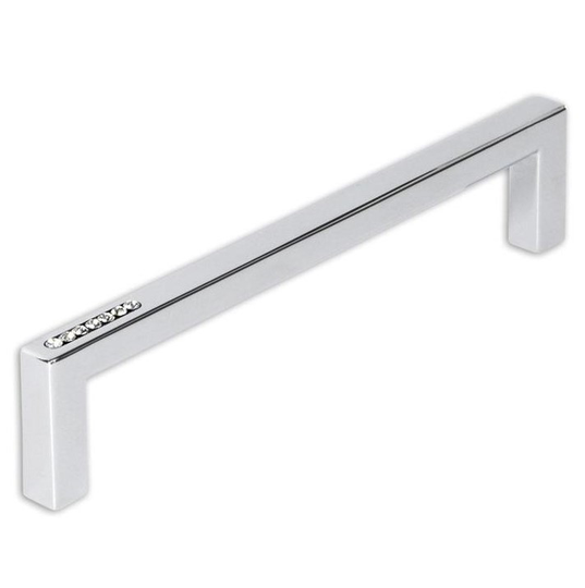 Linfalk Handtag Swarovski kristall/bl.krom 6200-128-300/09