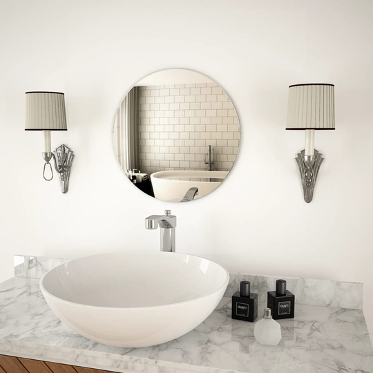 vidaXL Väggspegel rund 40 cm glas