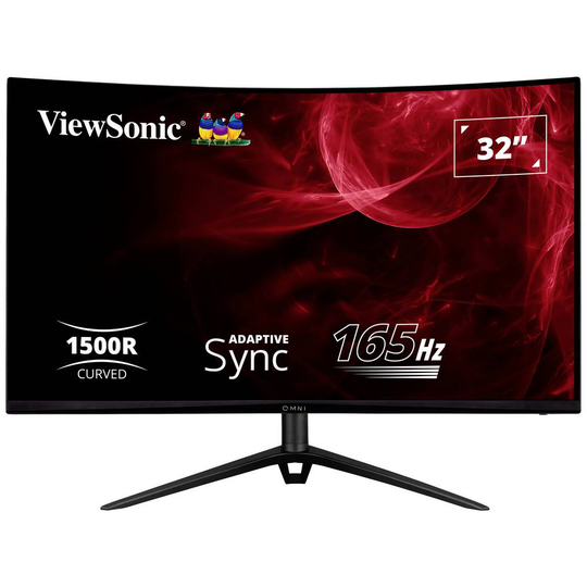 Viewsonic VX3218-PC-MHDJ LED-skärm 81.3 cm (32 tum) 1920 x 1080 pixel Full HD 1 ms HDMI, DisplayPort, Audio, stereo (3.5 mm)