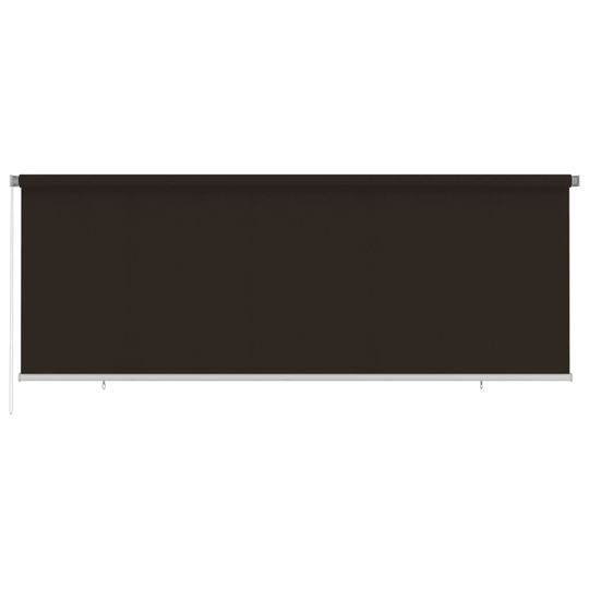 vidaXL Rullgardin utomhus 400x140 cm brun HDPE