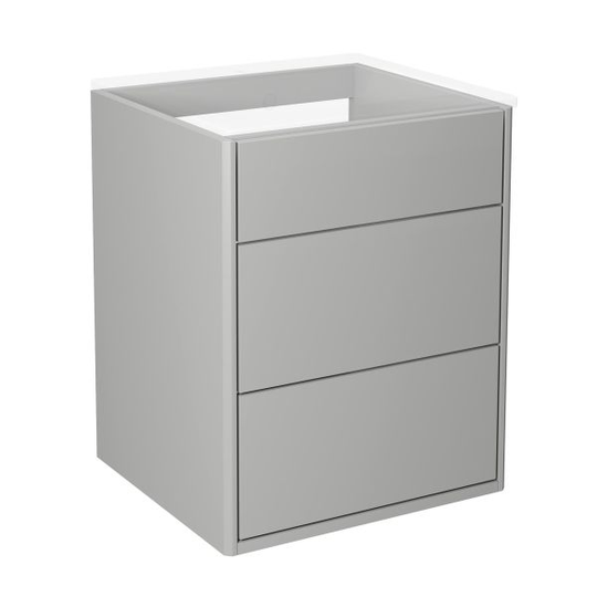 Gustavsberg Graphic Kommod 45 cm, utan tvättställ Grå