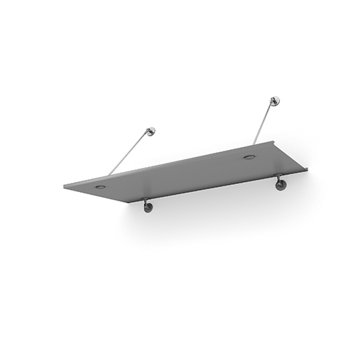 Entrétak Easy Collection - Tube Silver aluminium, Silver aluminium, 1500 mm