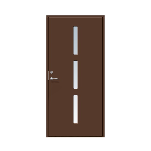 Enkeldörr till villa Lund 10 x 20, Högerhängd, Nötbrun