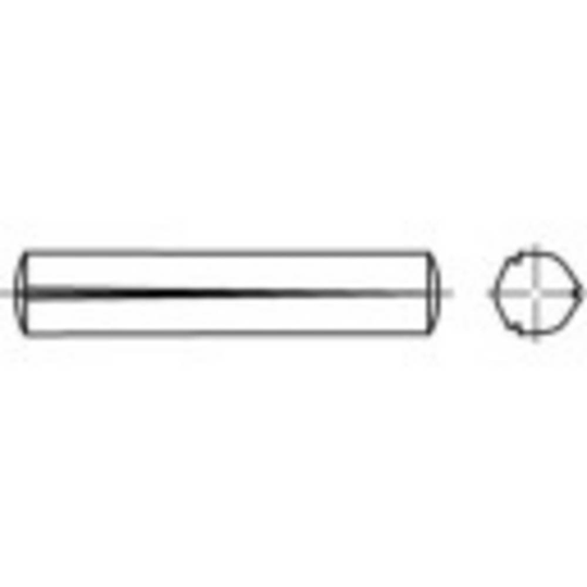 TOOLCRAFT 1066685 Räffelpinne (Ø x L) 2 mm x 8 mm Rostfritt stål A1 100 st